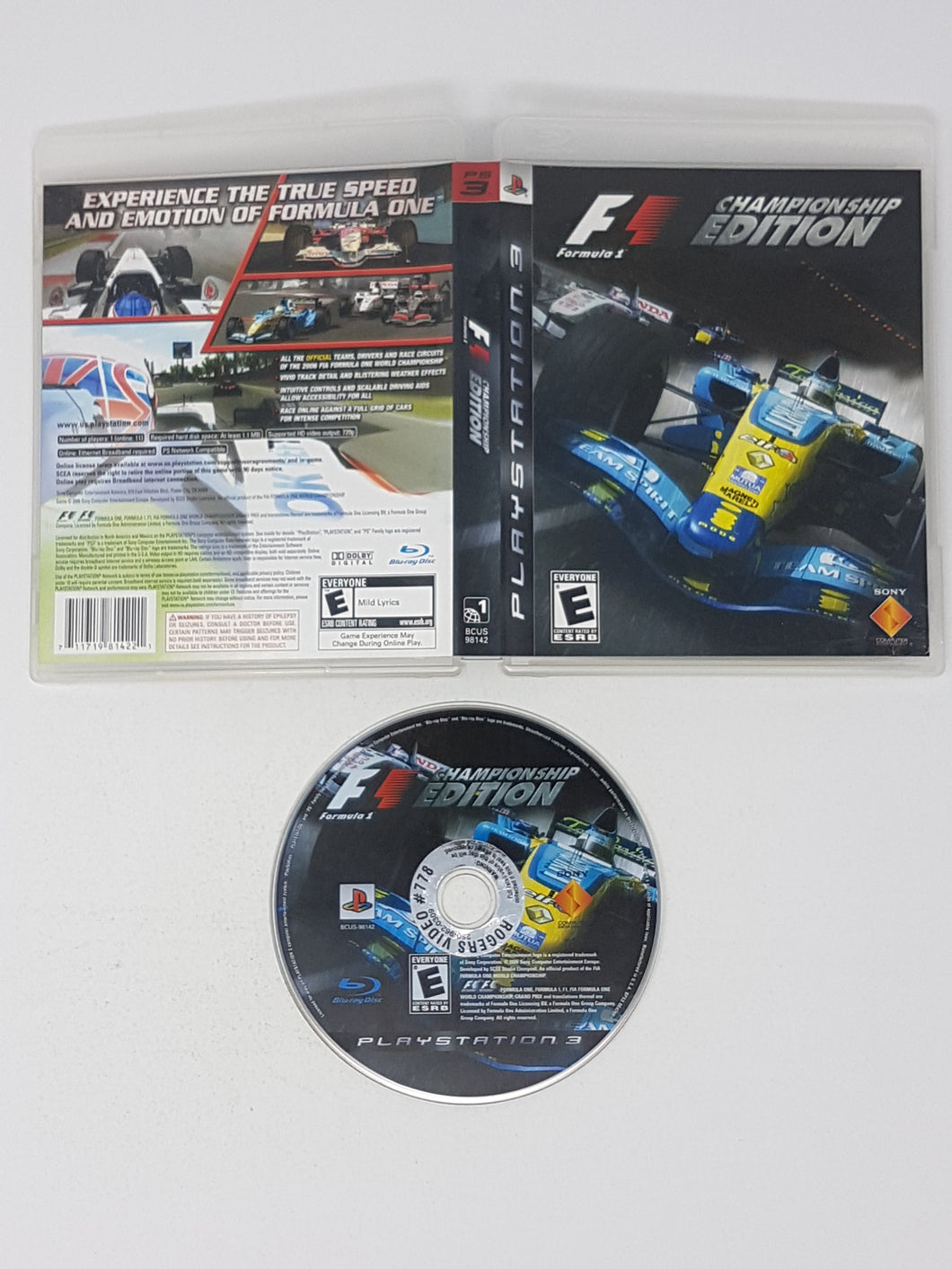 Formula One Championship Edition - Sony Playstation 3 | PS3