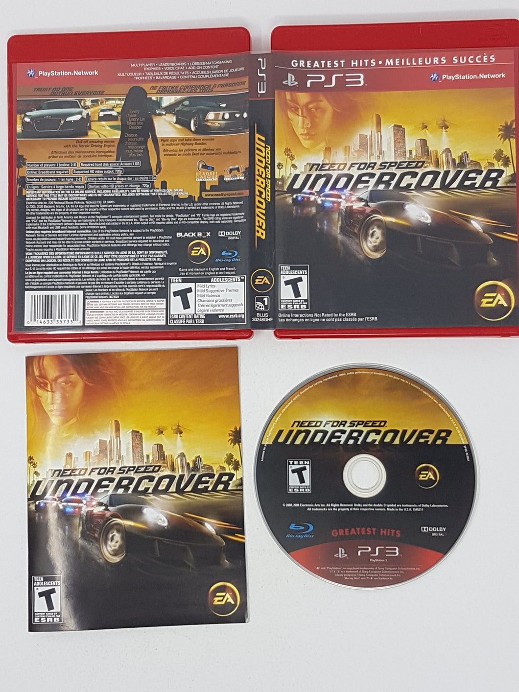 Need for Speed Undercover [Greatest Hits] [cib] - Playstation | PS3