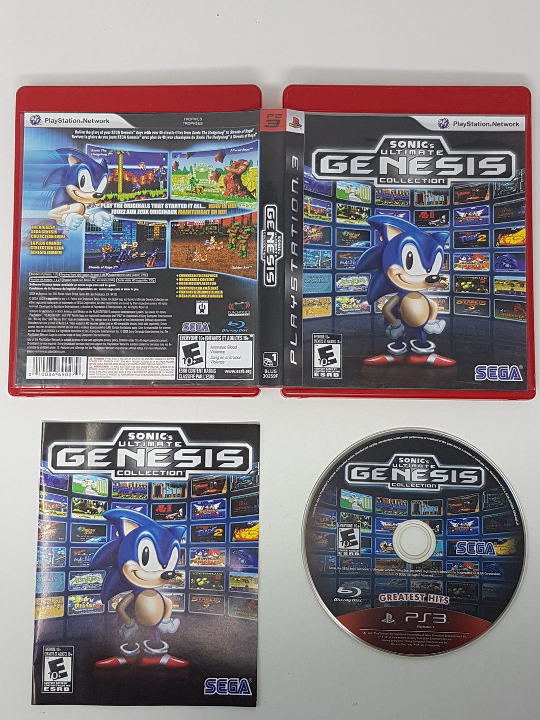 Sonic's Ultimate Genesis Collection [Greatest Hits] - Sony Playstation 3 | PS3