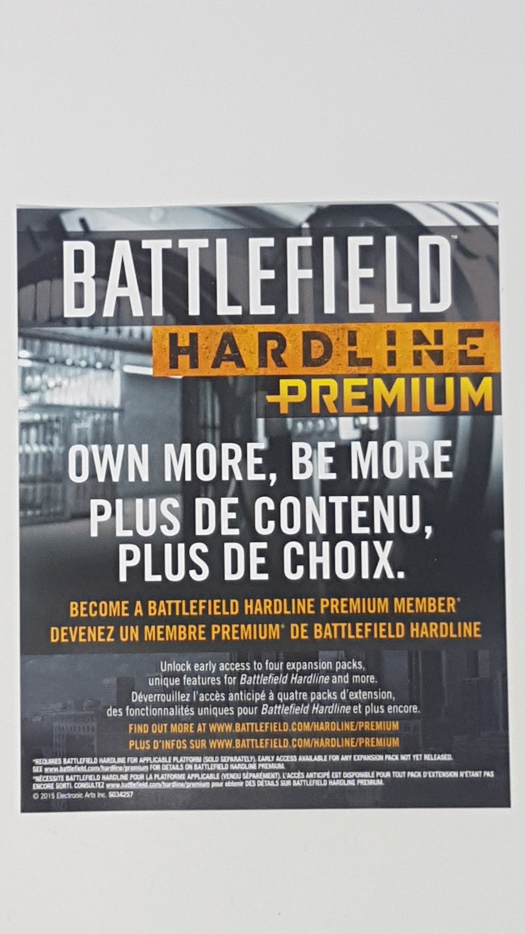 Battlefield Hardline Premium [Insertion] - Sony Playstation 4 | PS4