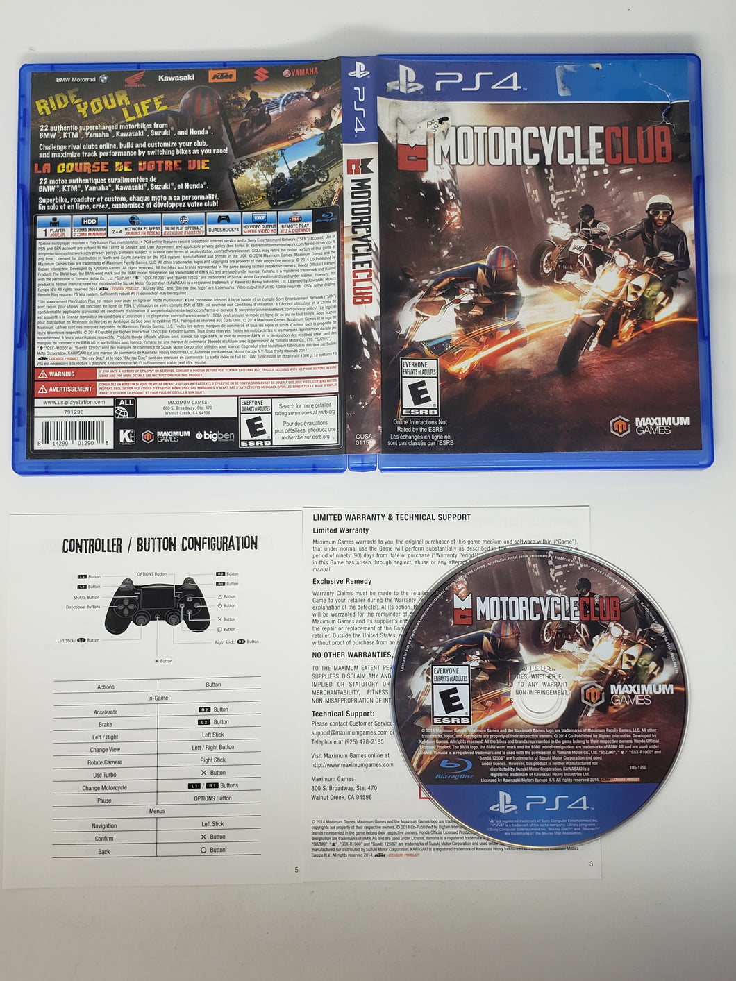 Motorcycle Club - Sony Playstation 4 | PS4