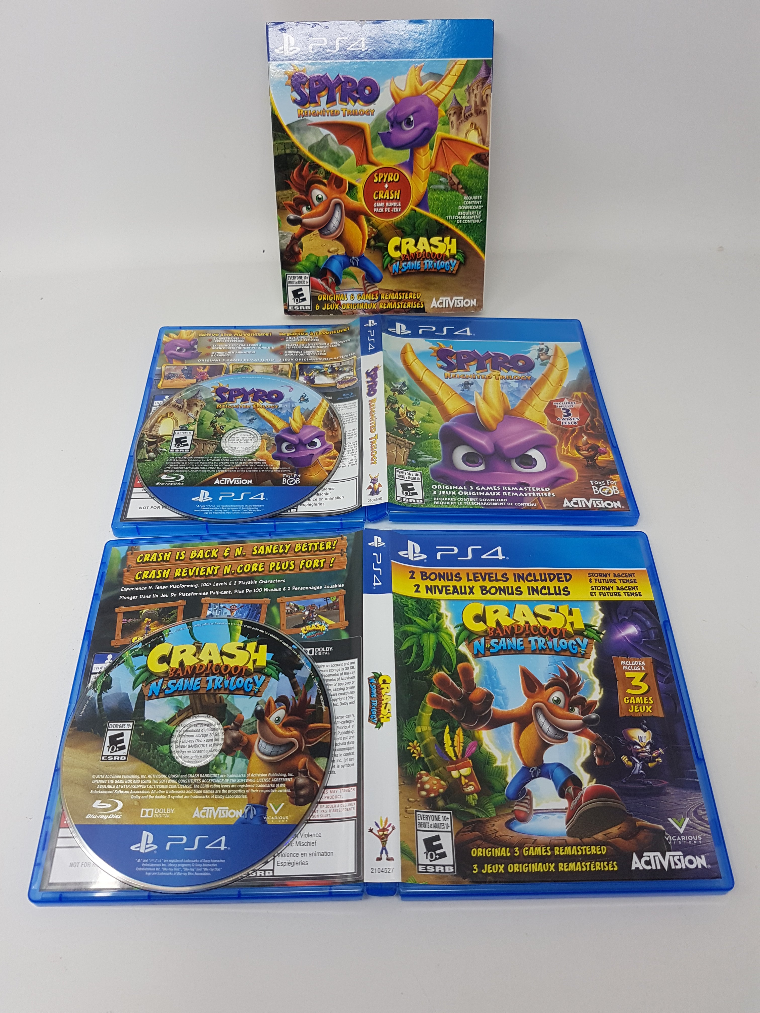 Spyro Reignited Trilogy/Crash Bandicoot N. Sane Trilogy Game Bundle  PlayStation 4 88312 - Best Buy
