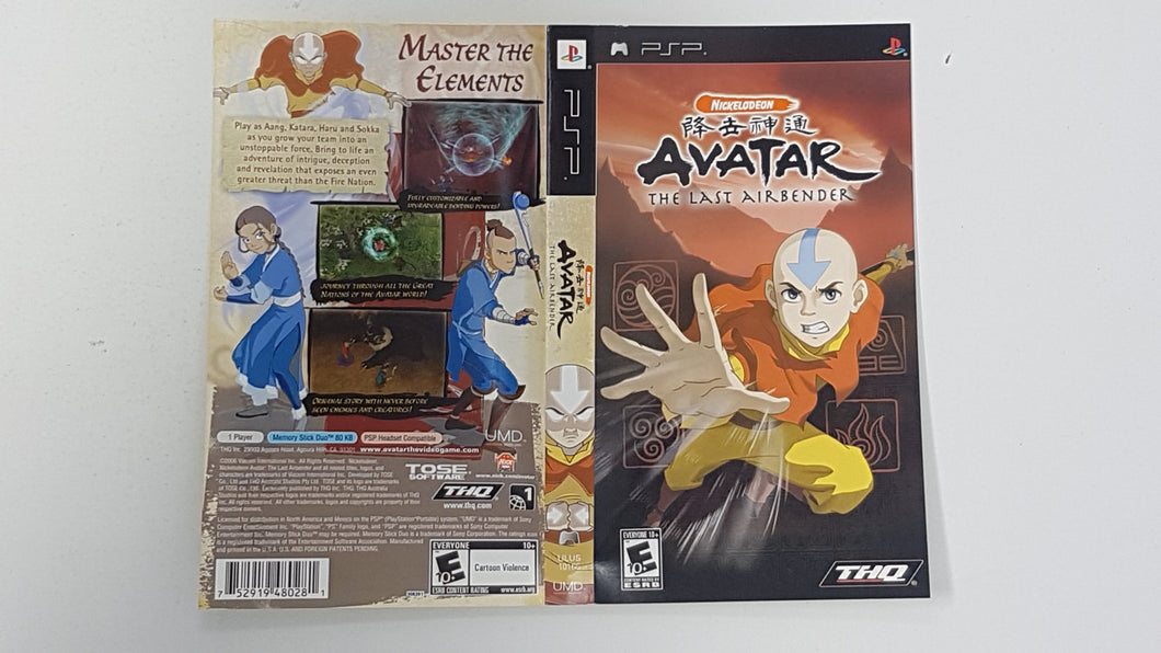 Avatar - The Last Airbender [Cover Art]- Sony PSP