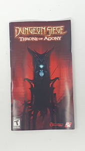 Dungeon Siege Throne of Agony [manual] - Sony PSP