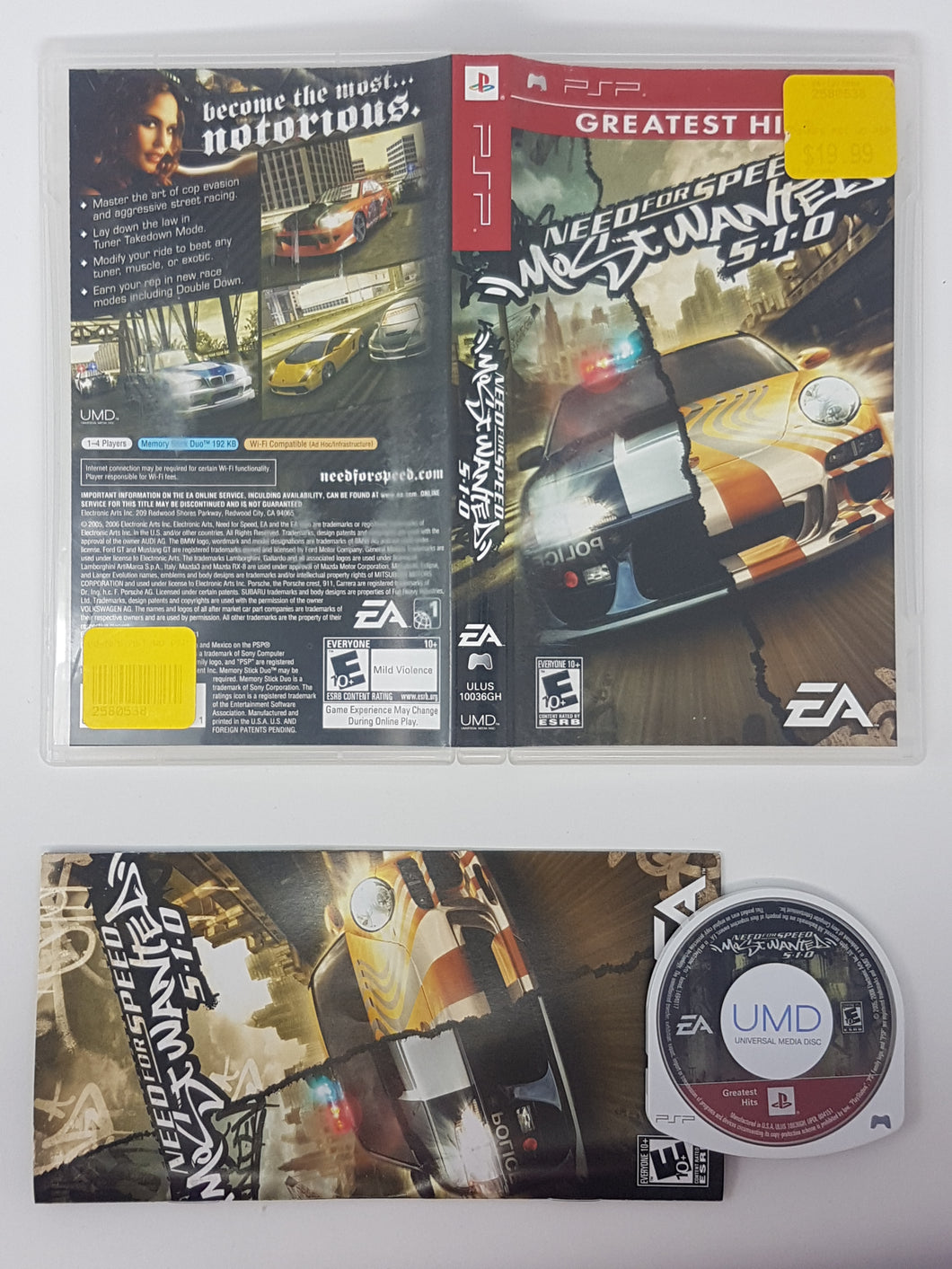 Need for Speed Most Wanted 5-1-0 [Greatest Hits] - Sony PSP
