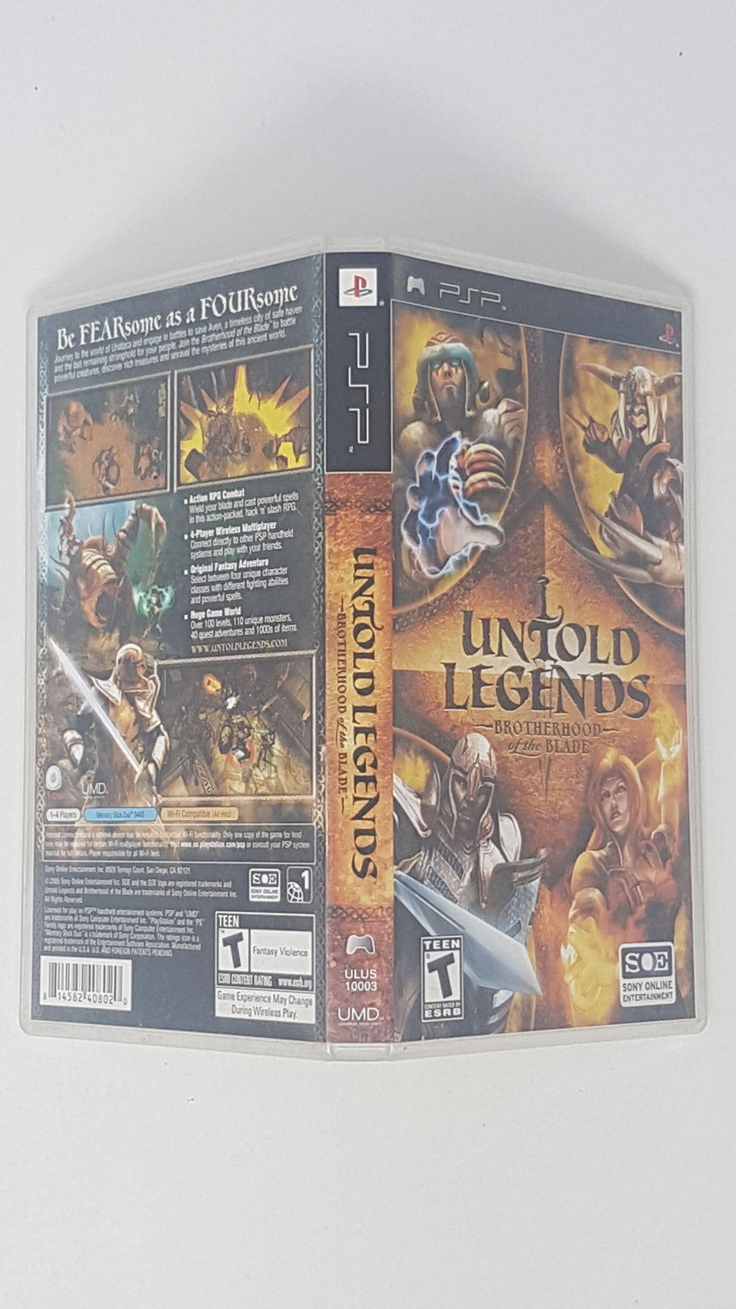 Untold Legends Brotherhood of the Blade [boîte] - Sony PSP