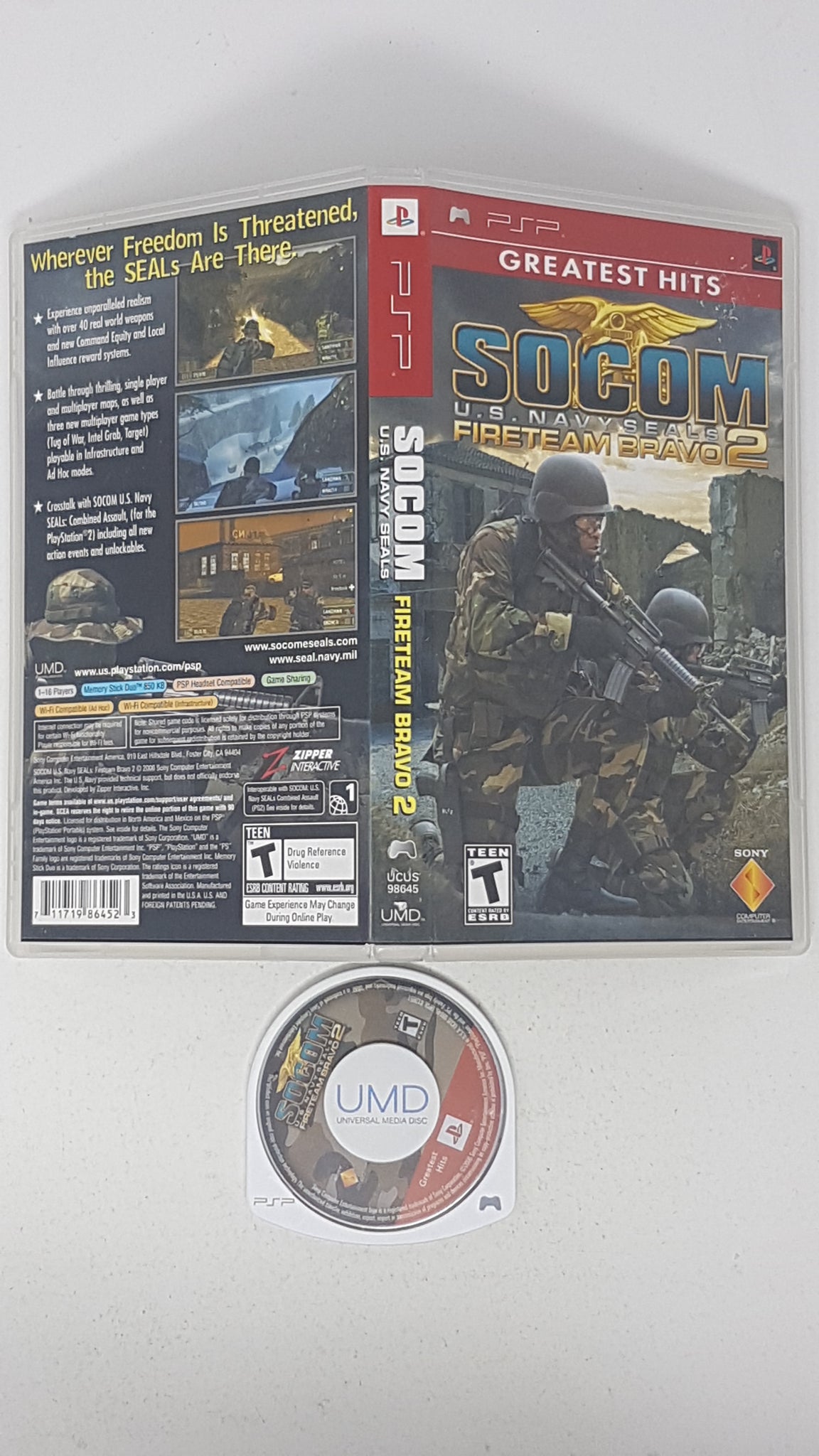 SOCOM US Navy Seals Fireteam Bravo 2 - Sony PSP – Respawnandreplay