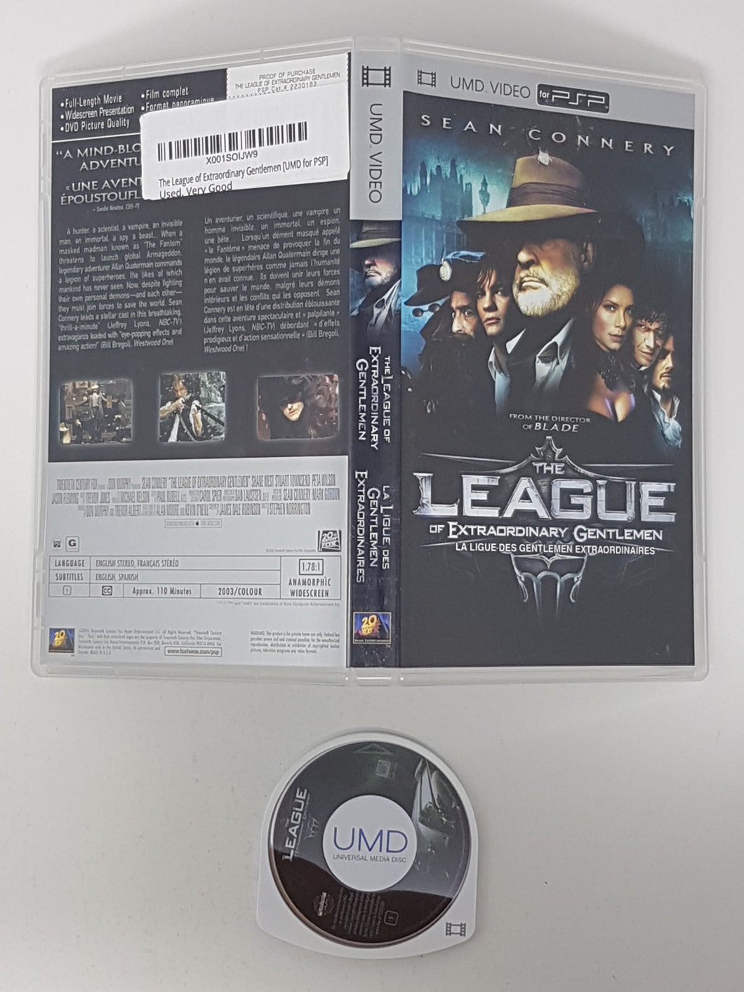 La Ligue des Gentlemen Extraordinaires Vidéo UMD [Vidéo] - Sony PSP