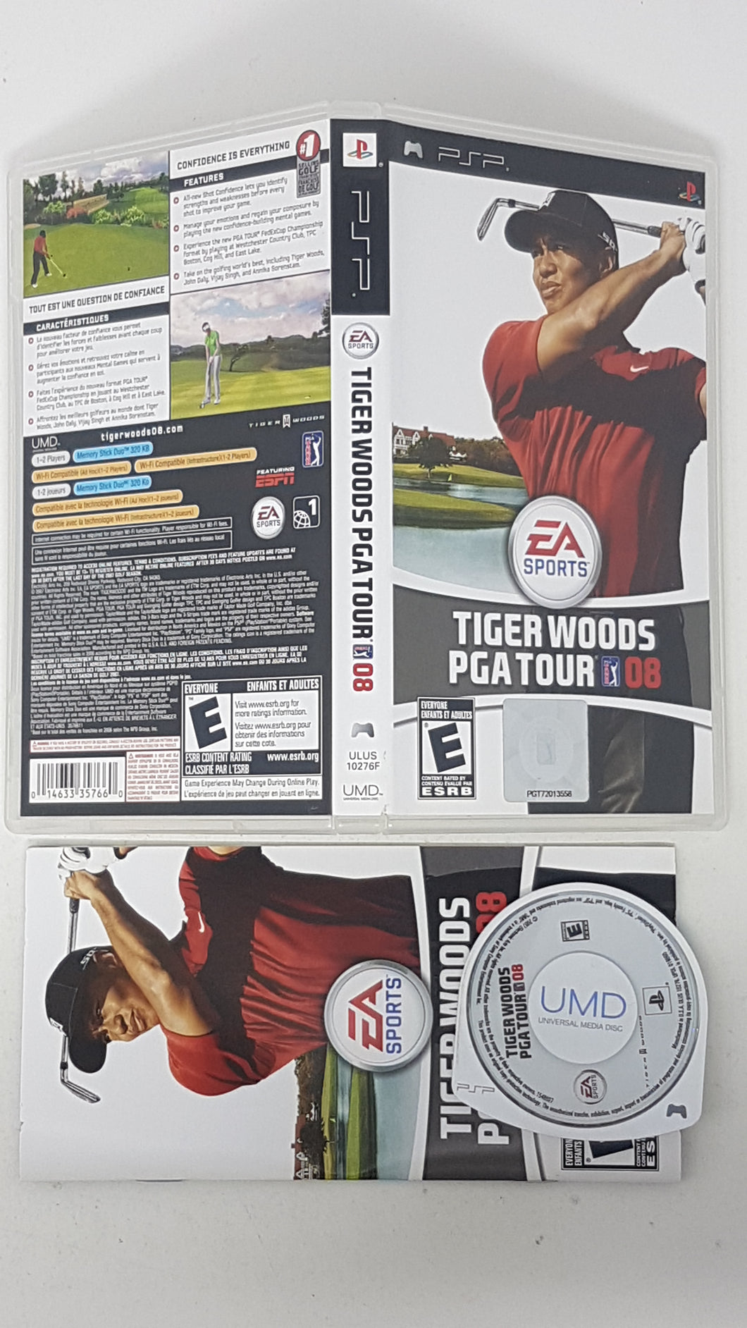 Tiger Woods PGA Tour 2008 - Sony PSP