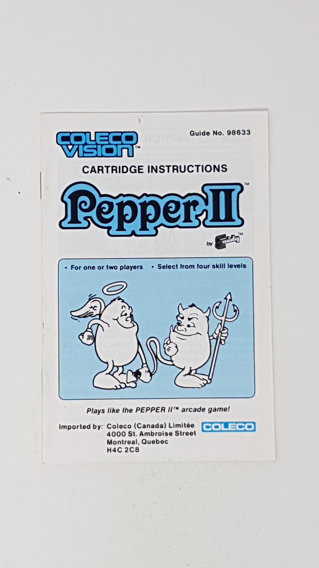 Pepper II [Manual] - Coleco Vision