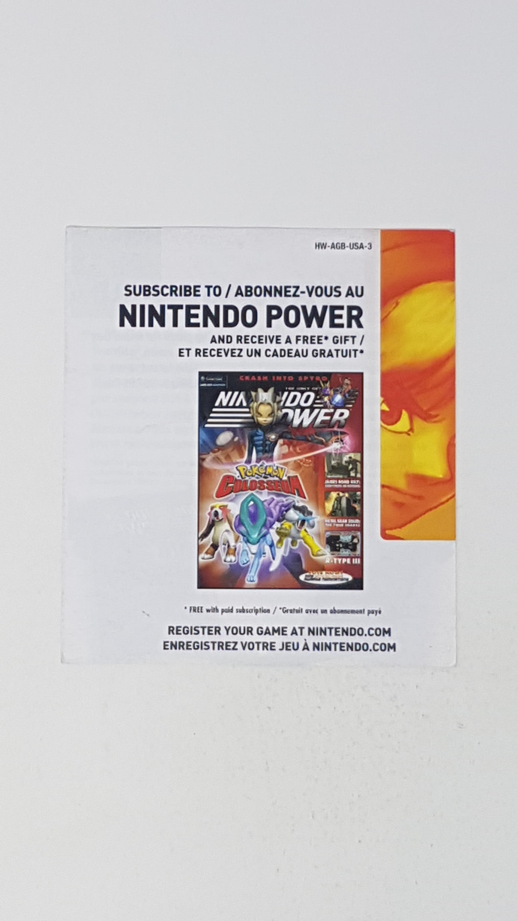 Pokemon Colosseum - Nintendo Power Insert - Nintendo GameCube