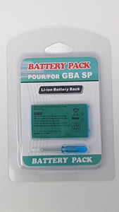 RECHARGEABLE BATTERY PACK + TOOL KIT FOR GBA SP