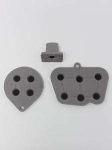 REPLACEMENT CONDUCTIVE RUBBER PADS SET FOR SEGA SATURN 6 BUTTON CONTROLLER