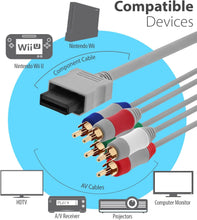 Charger l&#39;image dans la galerie, Câble de composant générique de remplacement pour Console Nintendo Wii et Wii U vers HDTV
