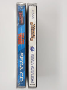 SEGA CD, SATURN, PS1 LONG BOX GAME CLEAR BOX PROTECTOR PLASTIC CASE