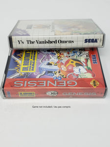 SEGA GENESIS MASTER SYSTEM SMS GAME CLEAR BOX PROTECTOR PLASTIC CASE