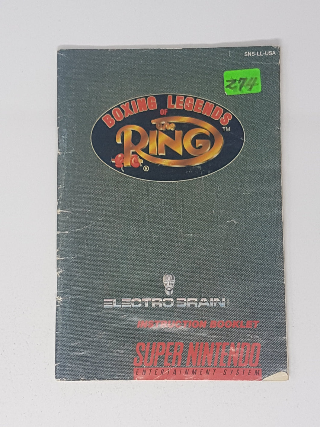 Boxing Legends Of The Ring [manual] - Super Nintendo | SNES