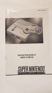Livret d'instructions bilingue - Super Nintendo | SNES