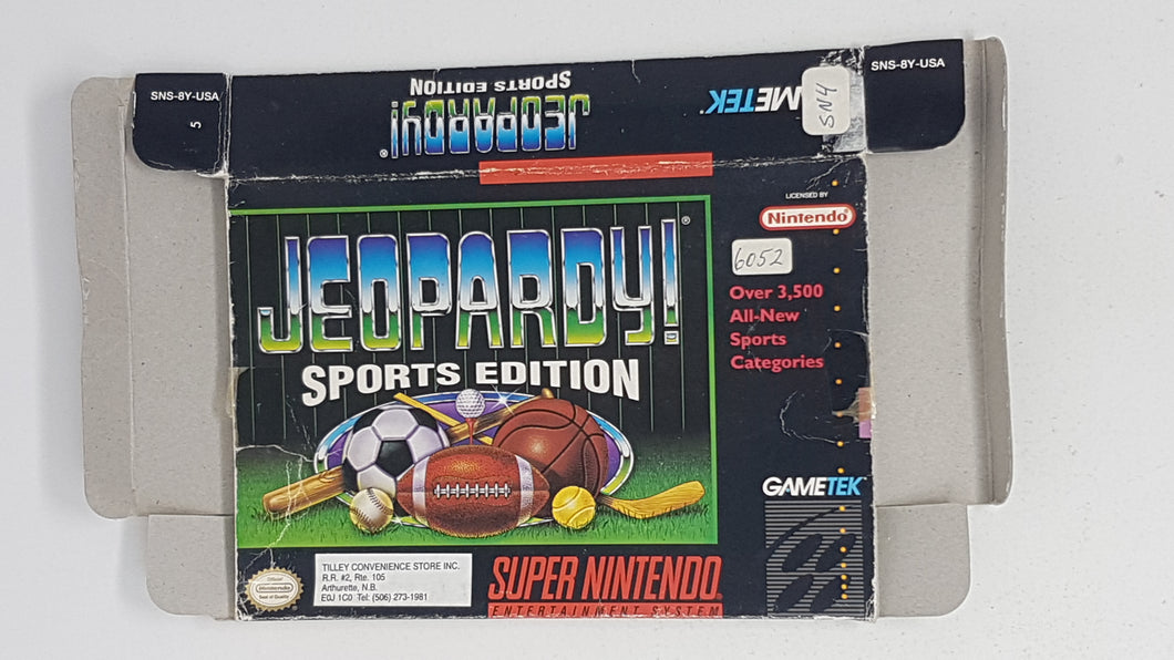 Jeopardy Sports Edition [box] - Super Nintendo | SNES
