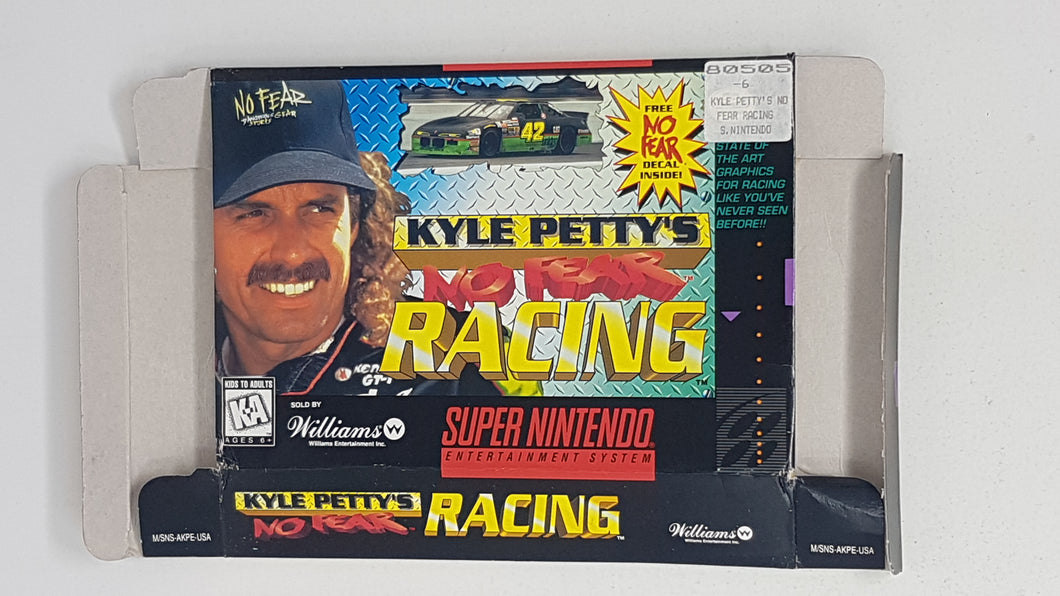Kyle Petty's No Fear Racing [box] - Super Nintendo | SNES