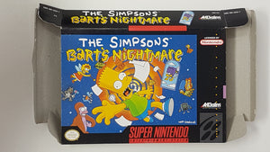 The Simpsons Bart's Nightmare [box] - Super Nintendo | SNES