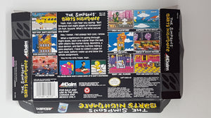The Simpsons Bart's Nightmare [box] - Super Nintendo | SNES