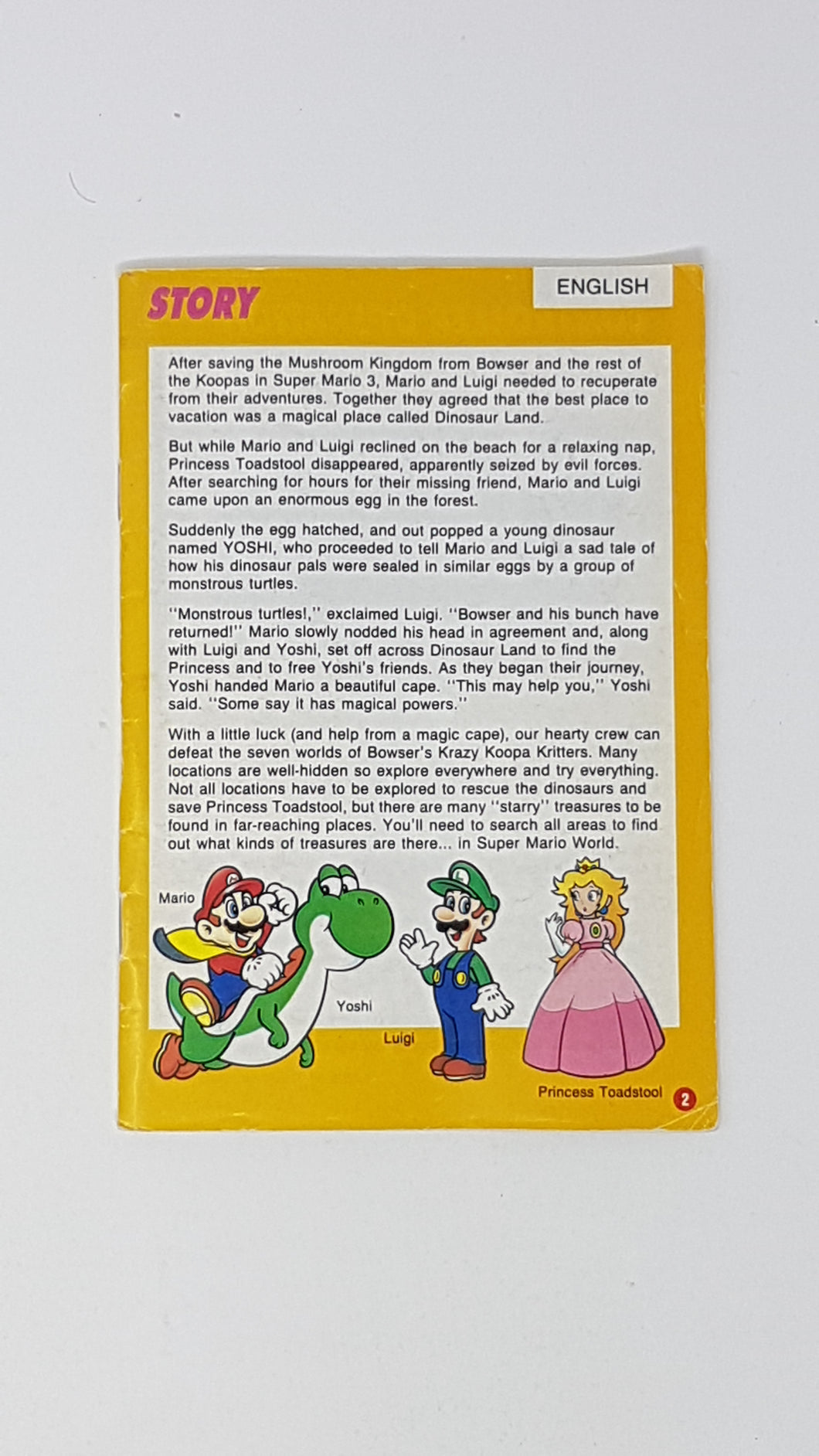 Super Mario World [manual] - Super Nintendo | SNES