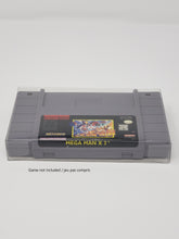 Load image into Gallery viewer, SUPER NINTENDO SNES CARTDRIGE GAME CLEAR BOX PROTECTOR SLEEVE CASE
