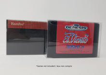 Load image into Gallery viewer, BOX PROTECTOR FOR SEGA GENESIS OR MASTER SYSTEM CARTRIDGE CLEAR PLASTIC CASE
