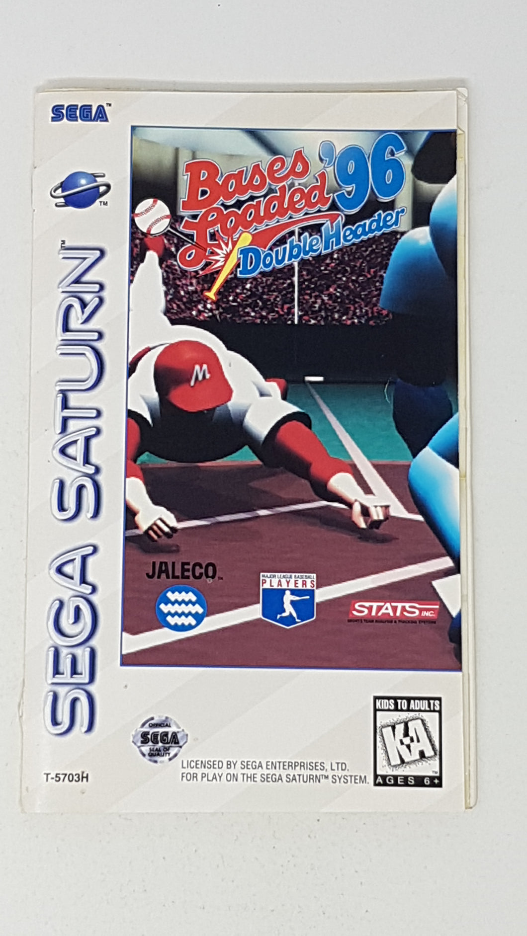 Bases Loaded 96 - Double Header [manual] -SegaSaturn