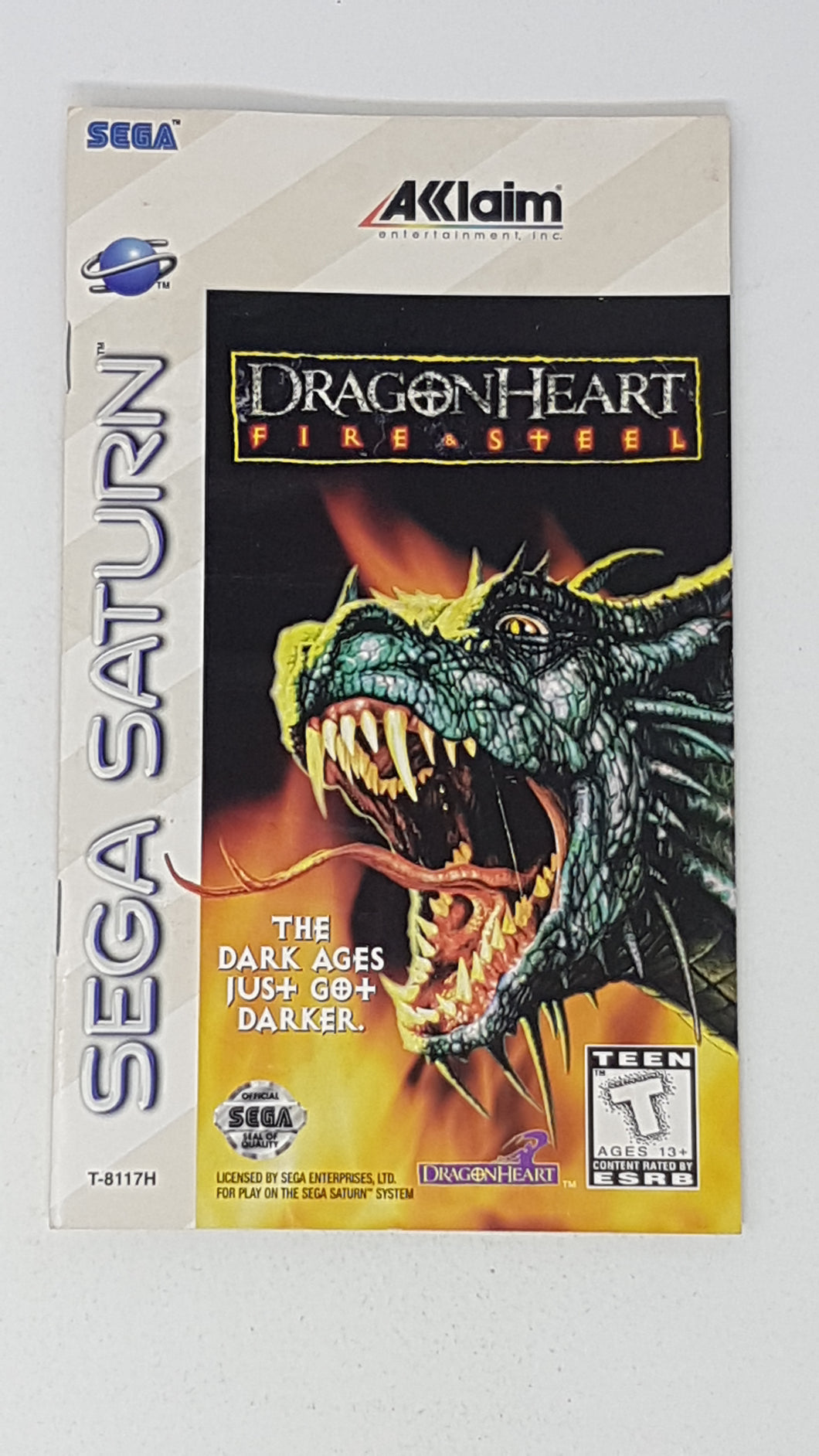 Dragonheart Fire & Steel [manual] - Sega Saturn