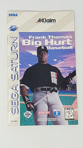 Frank Thomas Big Hurt Baseball [manuel] - Sega Saturn