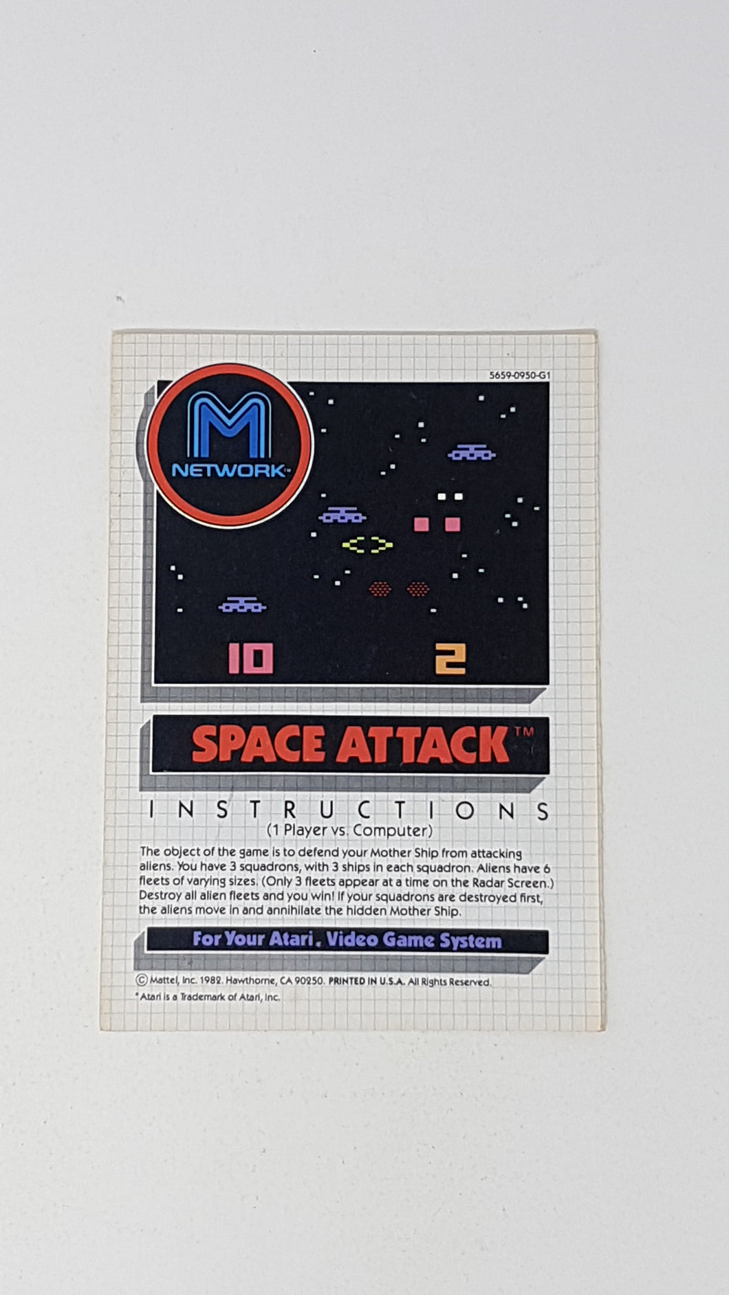 Space Attack [manuel] - Atari 2600