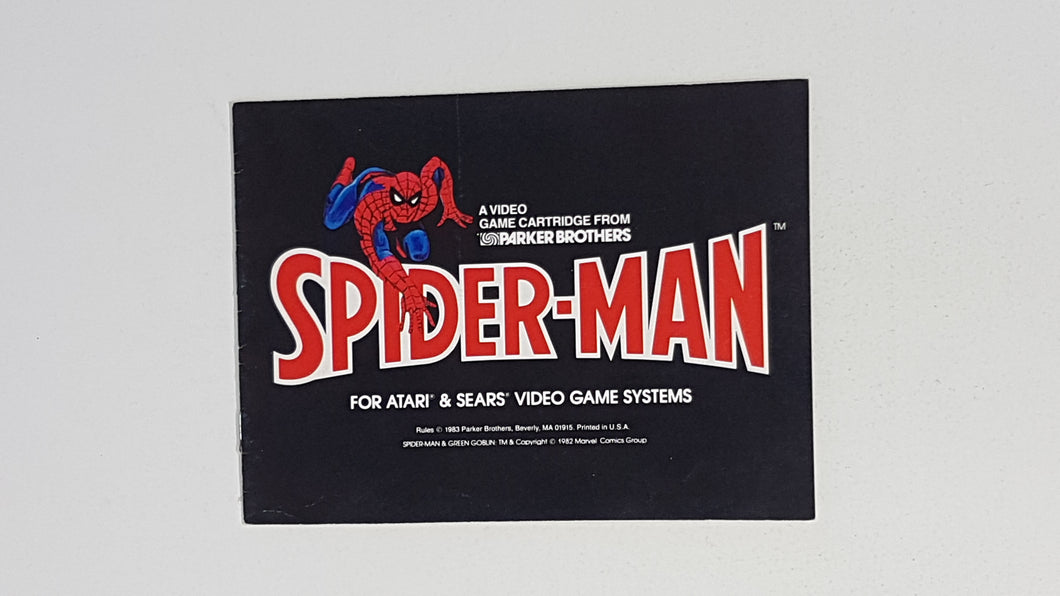 Spiderman [manual] - Atari 2600