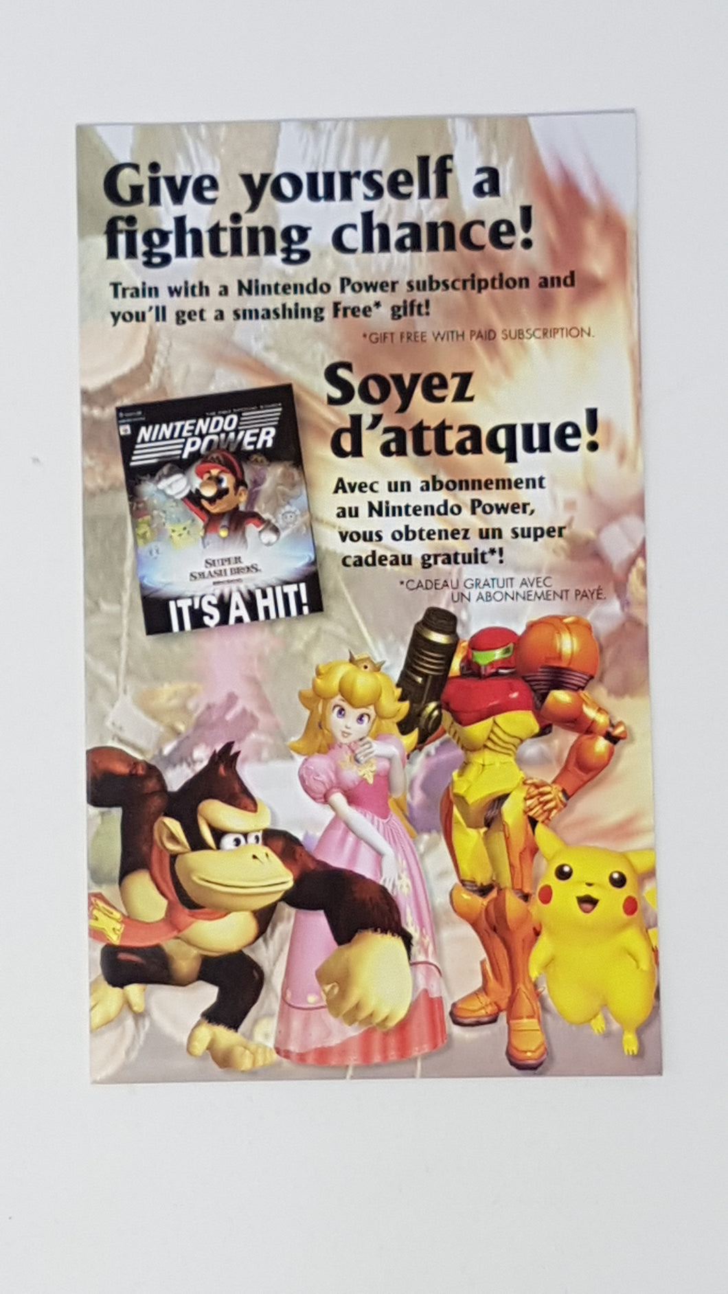 Super Smash Bros Melee Nintendo Power Subscription [Insert] - Nintendo GameCube