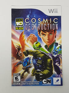 Ben 10 - Ultimate Alien Cosmic Destruction [manuel] - Nintendo Wii