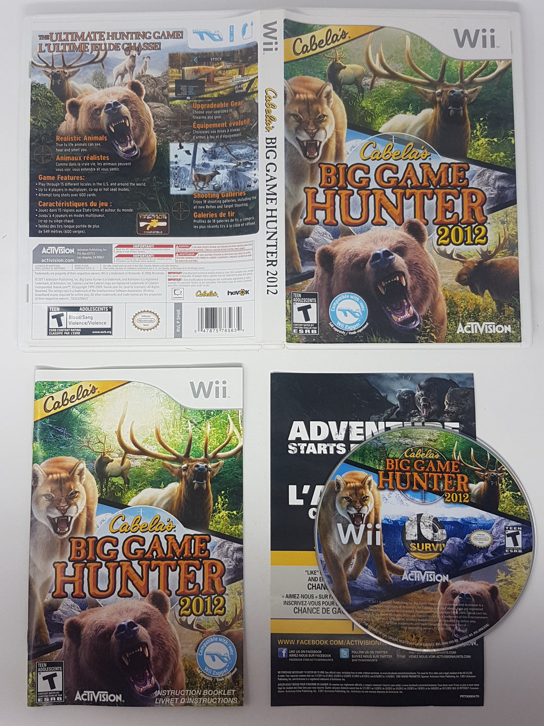 Cabela's Big Game Hunter 2012 - Nintendo Wii