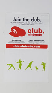 Club Nintendo Wii Fit Plus Join The Club [Insertion] - Nintendo Wii