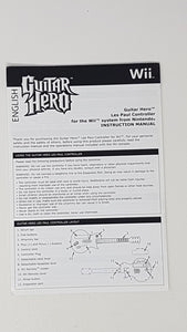 Mode d'emploi de Guitar Hero - Nintendo Wii