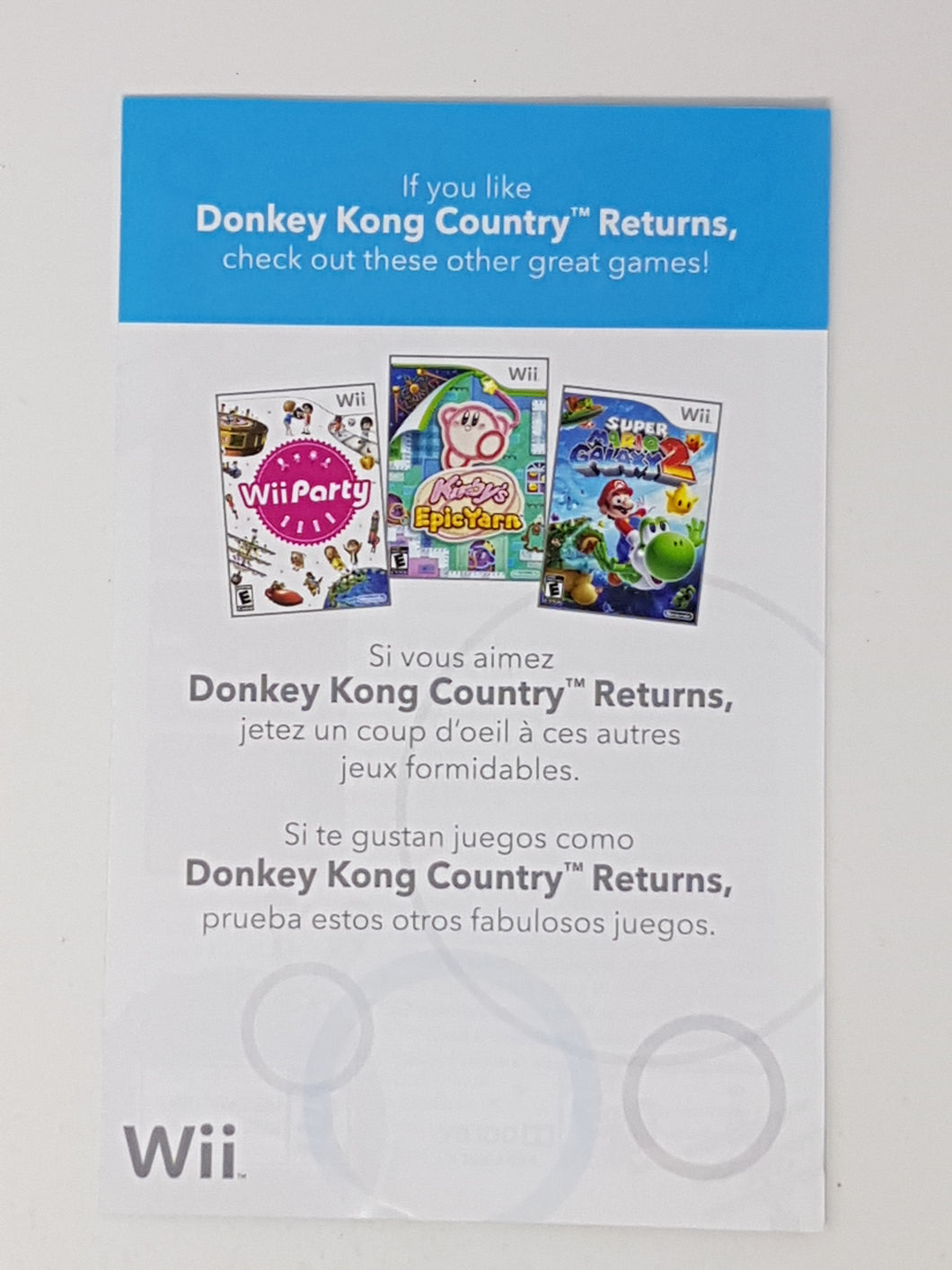 If You Like Donkey Kong Country Returns [Insert] - Nintendo Wii