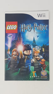 LEGO Harry Potter - Years 1-4 [manuel] - Nintendo Wii