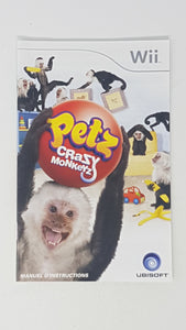 Petz Crazy Monkeyz [manuel] - Nintendo Wii