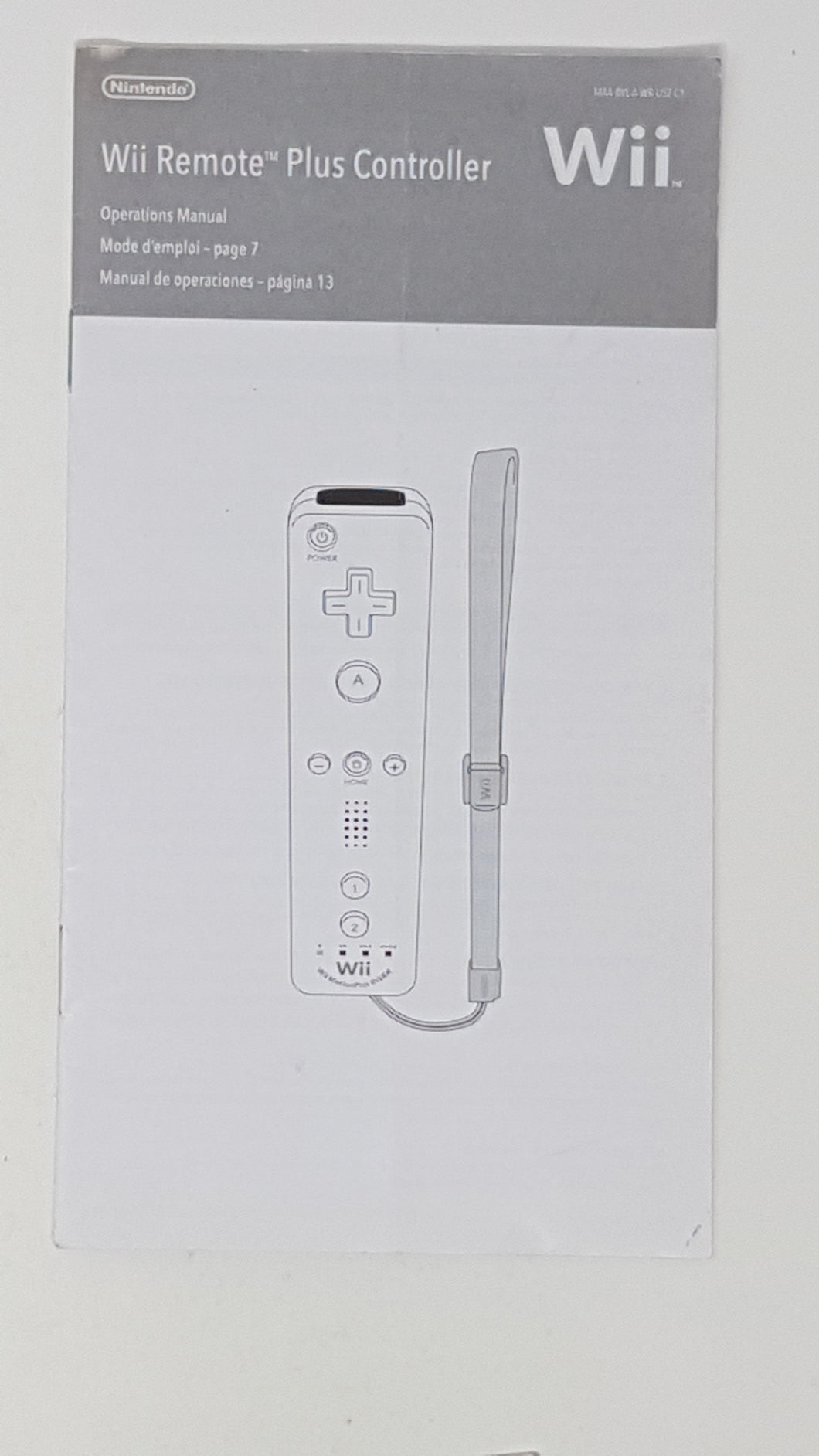 Wii Remote Plus Controller Manual