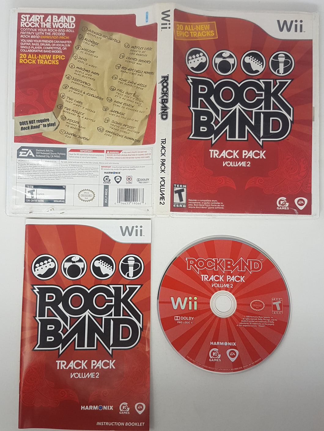 Rock Band Track Pack Volume 2 - Nintendo Wii