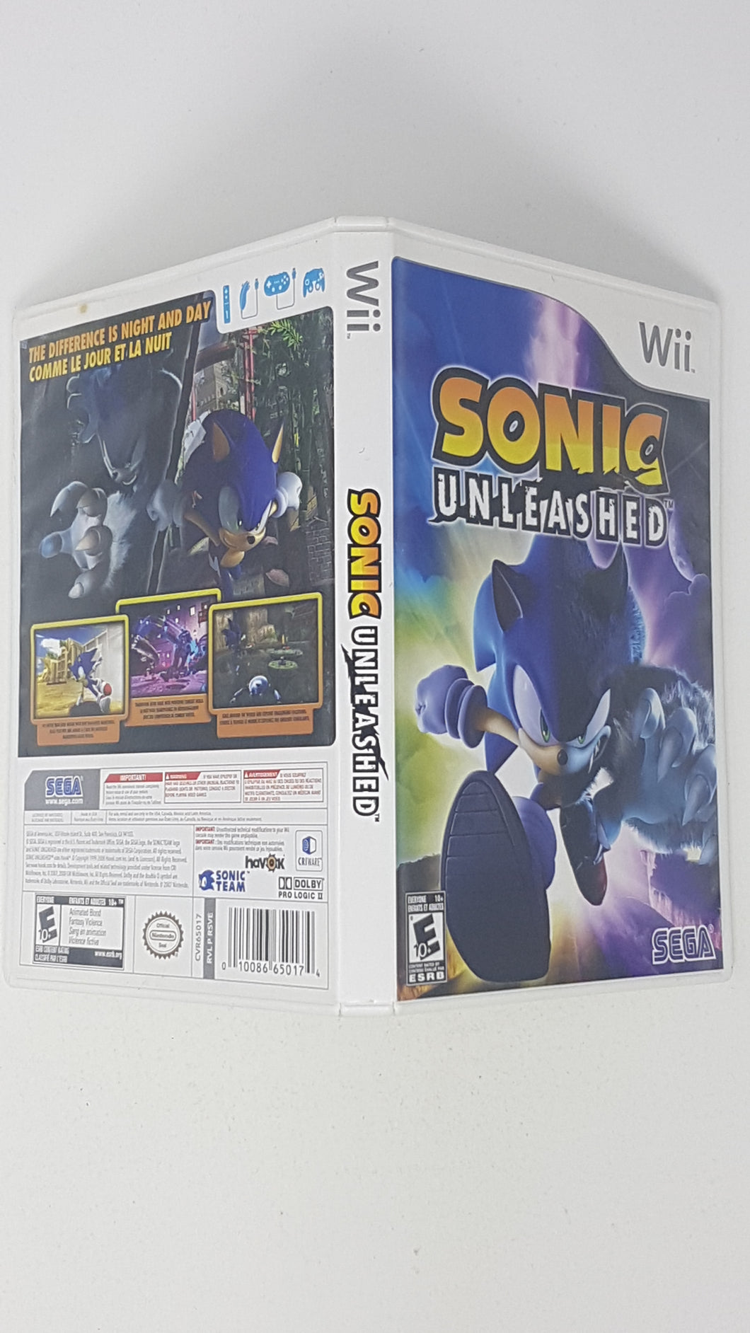 Sonic Unleashed [box] - Nintendo Wii