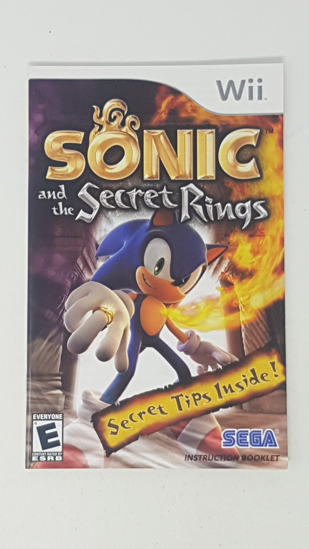 Sonic and the Secret Rings [manual] - Nintendo Wii