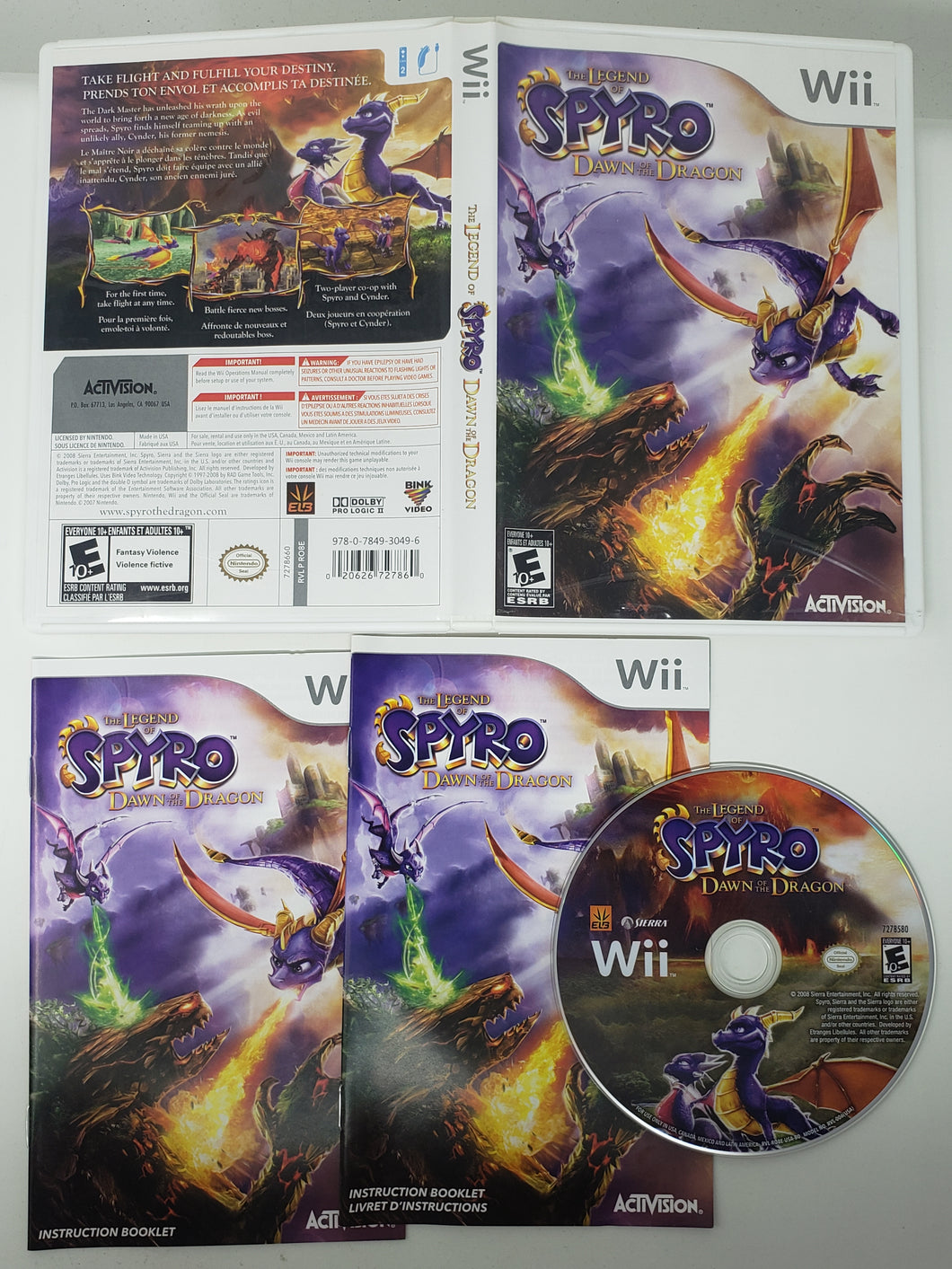 Legend of Spyro Dawn of the Dragon - Nintendo Wii