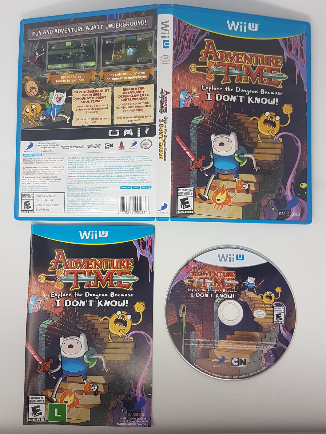 Adventure Time - Explore the Dungeon Because I Don't Know - Nintendo Wii U