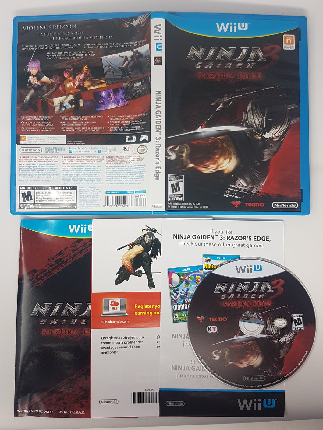Ninja Gaiden 3 - Razor's Edge - Nintendo Wii U – Respawnandreplay