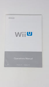 Nintendo WiiU Operations Manuel